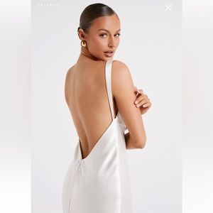 NWT Meshki Open Back Maxi Dress
